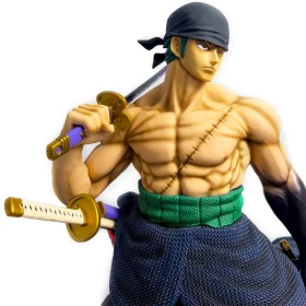 Anime One Piece Roronoa Zoro Action Figure 75cm PVC