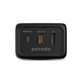 Porodo 3-Ports Fast Wireless Charger 15W PD 30W UK