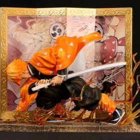 Demon Slayer Blade Figures: Kimetsu no Yaiba Agatsuma Zenitsu Super Premium Figure-PVC-Height 23cm