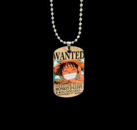 One Piece Wanted Luffy Necklace -High Quality Material-Unisex