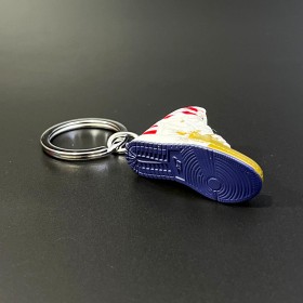 Keychain Sneakers-White and Yellow -Ver71