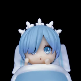 ٍRe:Zero Starting Life in Another World Figures: Sleeping Rem Figure-Q Version-PVC-Height 9cm