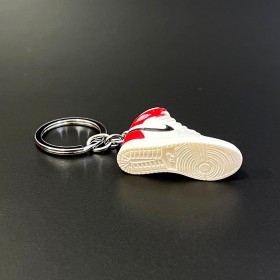 Shoe Keychain-White & Red (Vers.32)