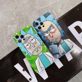 Rick and Morty Phone Case (For iPhone Models)-Green/Gray