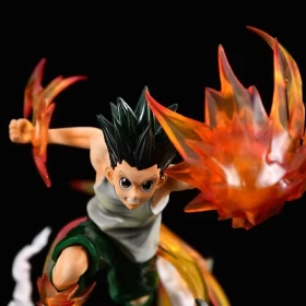 Hunter x Hunter Killua Zaoldyeck Punch Enemy Gon Freecss Sprinting State Scene Model Decoration Figure